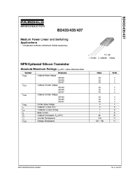 Datasheet BD433 manufacturer Fairchild