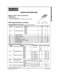 Datasheet BD676A manufacturer Fairchild