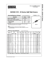 Datasheet BZX55C10T50R manufacturer Fairchild
