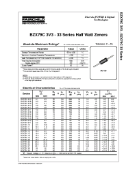 Datasheet BZX79C10 manufacturer Fairchild