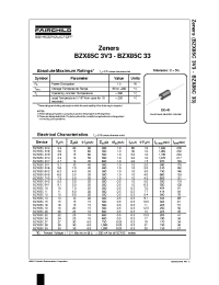 Datasheet BZX85C производства Fairchild