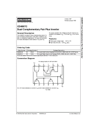 Datasheet CD4007 manufacturer Fairchild