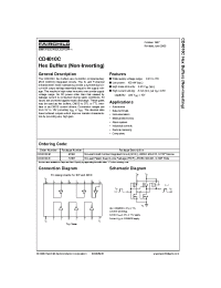 Datasheet CD4010 manufacturer Fairchild