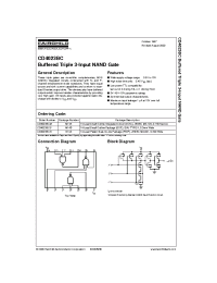 Datasheet CD4023 manufacturer Fairchild