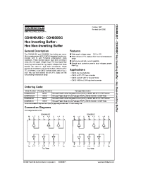 Datasheet CD4050BCW manufacturer Fairchild