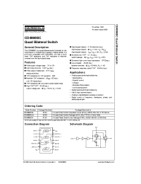 Datasheet CD4066BCN manufacturer Fairchild