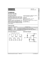 Datasheet CD4069 manufacturer Fairchild