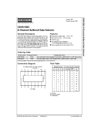 Datasheet CD4512BC manufacturer Fairchild