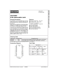 Datasheet CD4724BCW manufacturer Fairchild