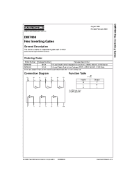 Datasheet DM7404 manufacturer Fairchild