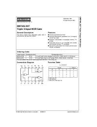 Datasheet DM74ALS27N manufacturer Fairchild