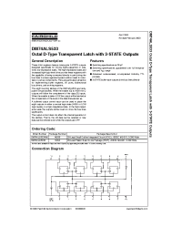 Datasheet DM74ALS533N manufacturer Fairchild