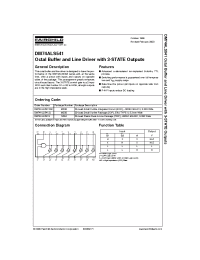 Datasheet DM74ALS541SJ manufacturer Fairchild