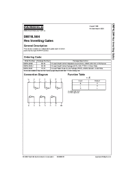 Datasheet DM74LS04N manufacturer Fairchild