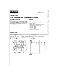 Datasheet DM74LS153 производства Fairchild