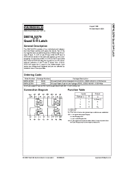 Datasheet DM74LS279M manufacturer Fairchild