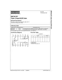 Datasheet DM74LS27M manufacturer Fairchild