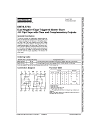 Datasheet DM74LS73AM manufacturer Fairchild