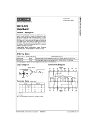 Datasheet DM74LS75N manufacturer Fairchild