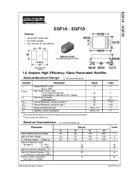 Datasheet EGF1B manufacturer Fairchild