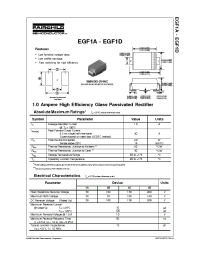 Datasheet EGF1C manufacturer Fairchild