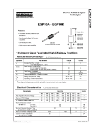 Datasheet EGP10C manufacturer Fairchild