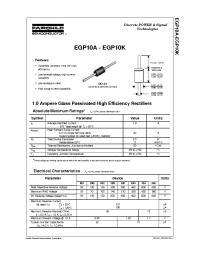 Datasheet EGP10F manufacturer Fairchild