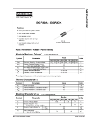 Datasheet EGP20A...EGP20K manufacturer Fairchild