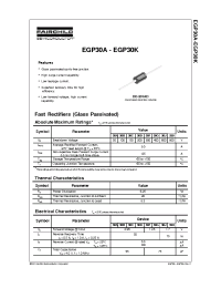 Datasheet EGP30 manufacturer Fairchild