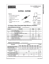 Datasheet EGP30C manufacturer Fairchild