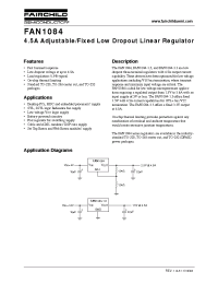 Datasheet FAN1084T15 manufacturer Fairchild