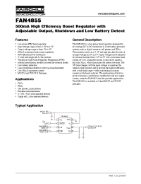 Datasheet FAN4855MTCX manufacturer Fairchild