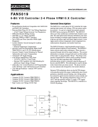 Datasheet FAN5019MTCX manufacturer Fairchild