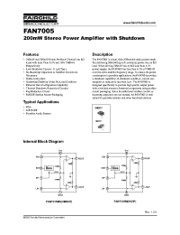 Datasheet FAN7005 manufacturer Fairchild