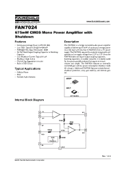 Datasheet FAN7024MPX manufacturer Fairchild