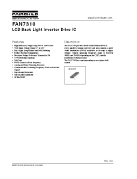 Datasheet FAN7310 manufacturer Fairchild