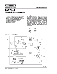 Datasheet FAN7544MX manufacturer Fairchild