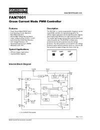Datasheet FAN7601 manufacturer Fairchild