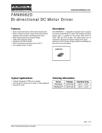 Datasheet FAN8082DTF manufacturer Fairchild