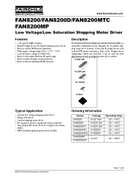 Datasheet FAN8200MTC manufacturer Fairchild