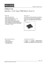 Datasheet FAN8728 manufacturer Fairchild