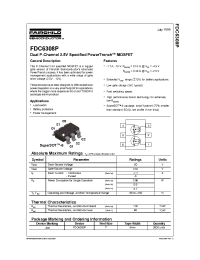 Datasheet FDC6308P manufacturer Fairchild