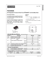 Datasheet FDC6392S manufacturer Fairchild