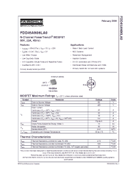 Datasheet FDD45AN06LA0 manufacturer Fairchild