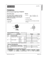 Datasheet FDD6035 manufacturer Fairchild