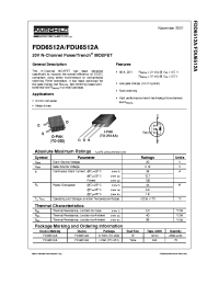 Datasheet FDD6512A manufacturer Fairchild