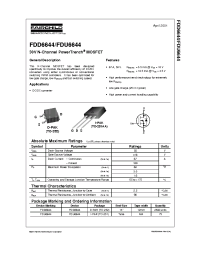 Datasheet FDD6644 manufacturer Fairchild
