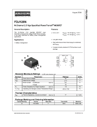 Datasheet FDJ128N manufacturer Fairchild