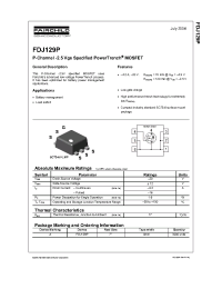 Datasheet FDJ129P manufacturer Fairchild