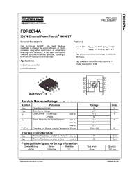 Datasheet FDR6674A manufacturer Fairchild